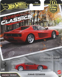 Hot Wheels Premium Modern Classics Ferrai Testarossa - All Brands