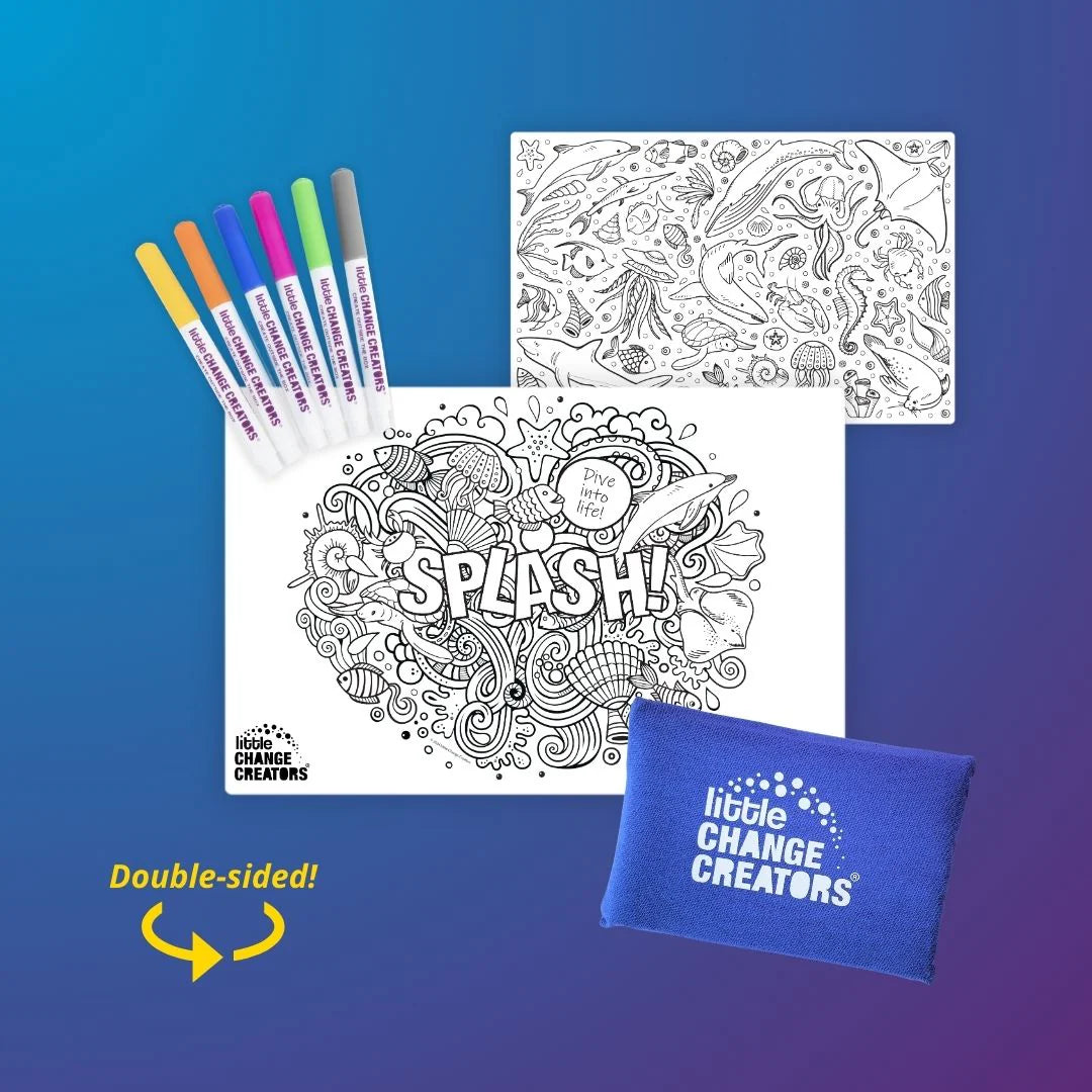 Re-FUN-able Pocket Colouring Set Splash - Little Change Creators