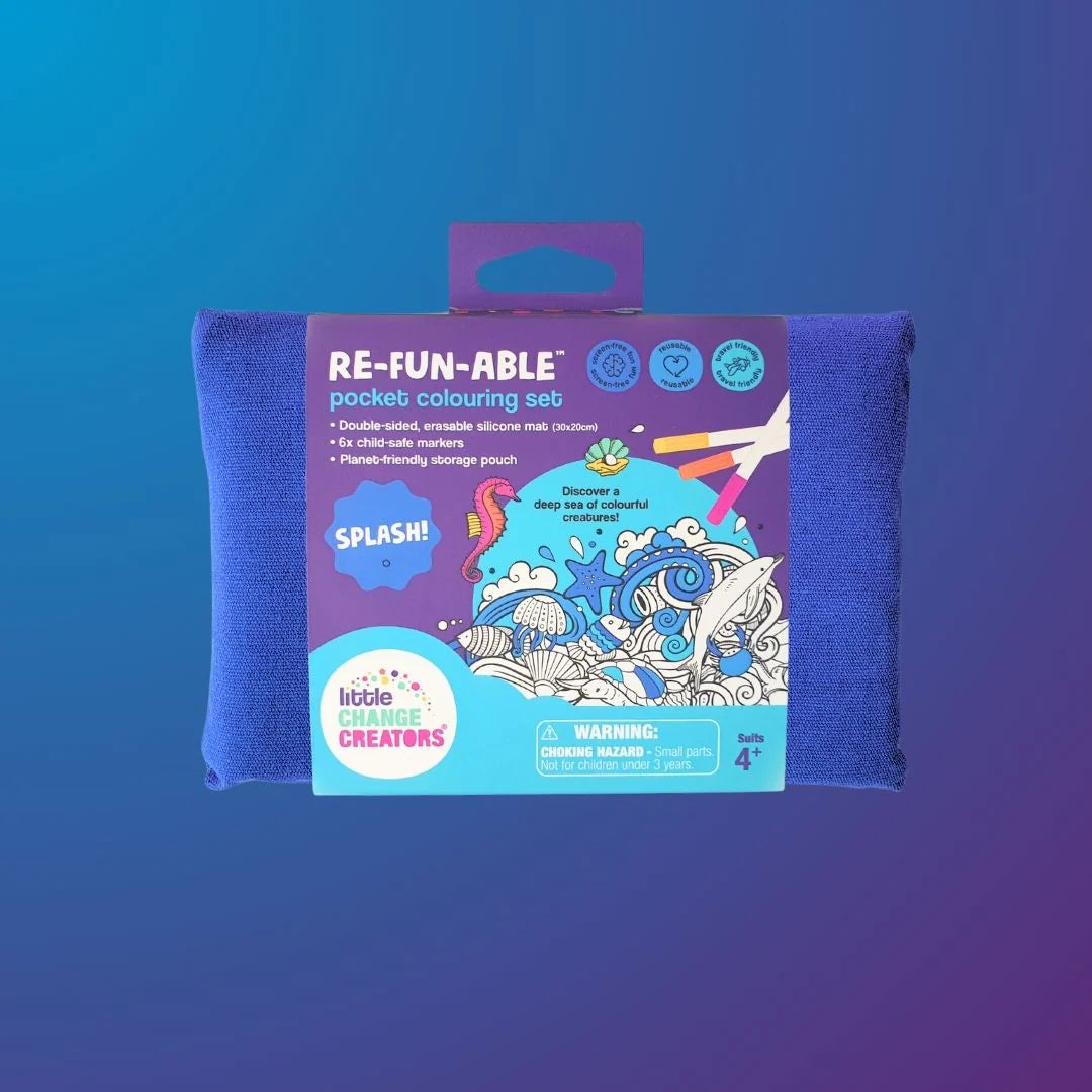 Re-FUN-able Pocket Colouring Set Splash - Little Change Creators