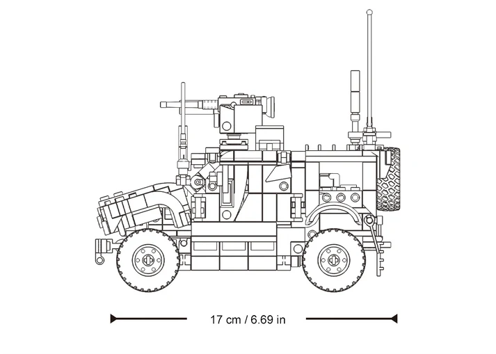 M-ATV-S Vehicle Scale 1:35 509 Pcs Sluban - Belta Brands