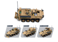 M112-S Stryker (1 Kit 3 Builds) Scale 1:35 751 Pcs Sluban - Belta Brands