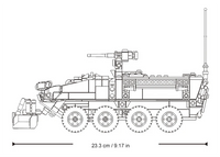 M112-S Stryker (1 Kit 3 Builds) Scale 1:35 751 Pcs Sluban - Belta Brands