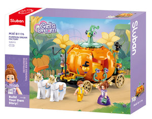 Girl Pumpkin Carriage 319pcs Sluban - Belta Brands