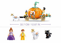 Girl Pumpkin Carriage 319pcs Sluban - Belta Brands