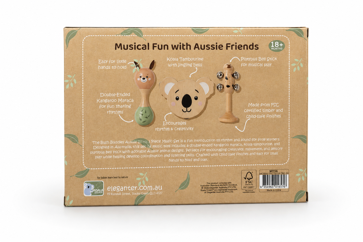 Aussie Beats Maraca Tambourine Bell set - Eleganter