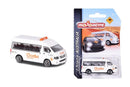 Toyota Hiace MAXI Van 13CABS White Majorette - Rainbow Pacific