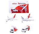 QANTAS Plane & Vehicle 4 asst models Majorette - Rainbow Pacific