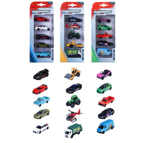Die Cast Street Cars 5pc set 3 asst Majorette - Rainbow Pacific