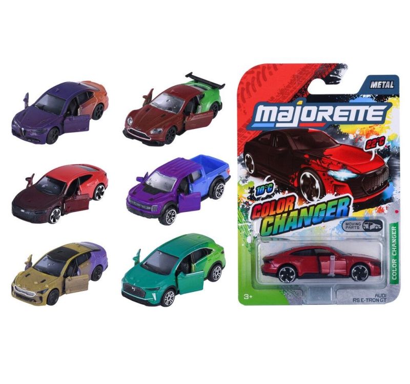 Die Cast Colour Changers Premium cars 6 asst Majorette - Rainbow Pacific