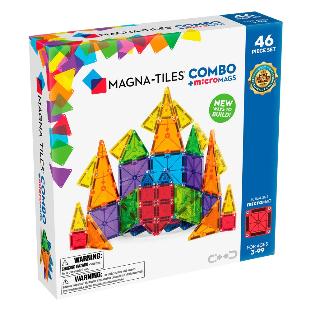 Magna-Tiles Combo+microMAGS 46pc Set - Johnco