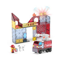 Magna-Tiles Fire Station 50pcs - Johnco