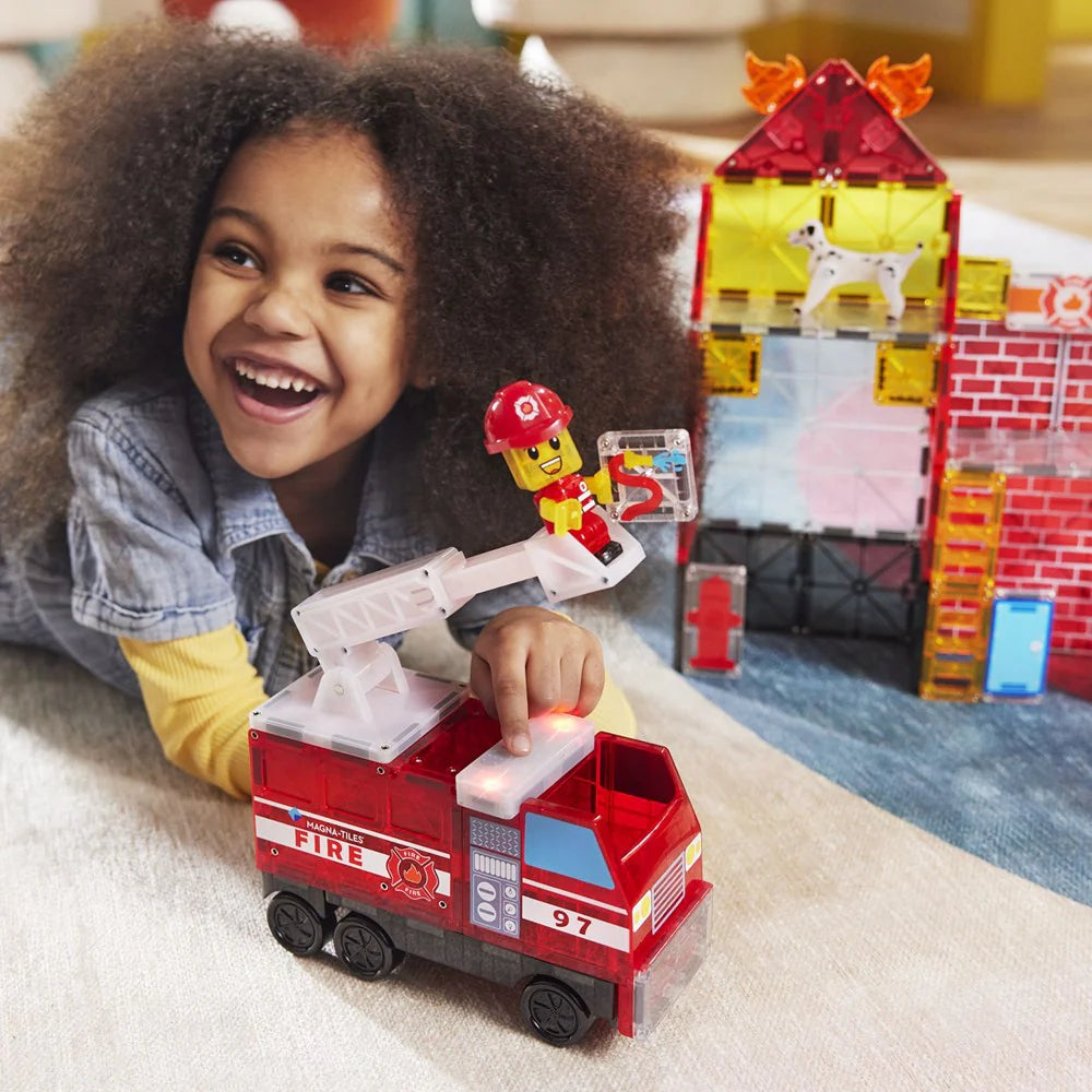 Magna-Tiles Fire Station 50pcs - Johnco