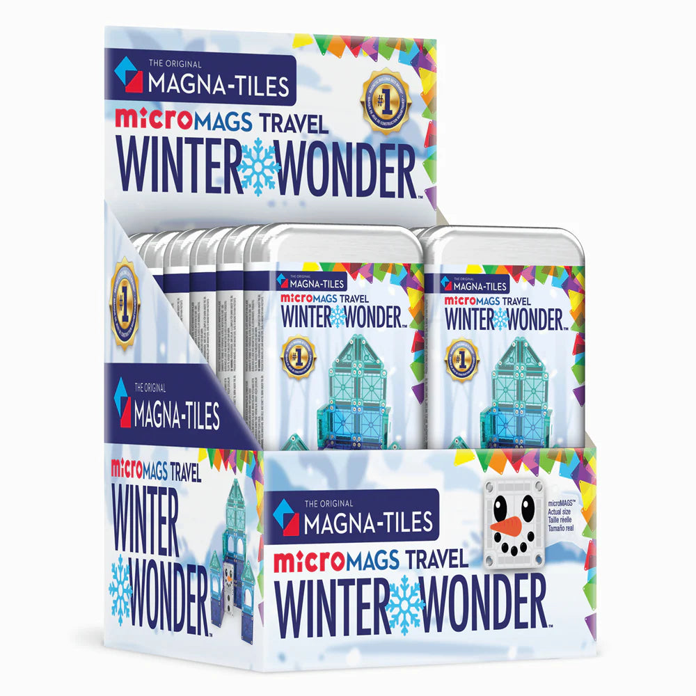 MAGNA-TILES microMAGS Winter Wonder Travel Set 26 Piece Set - Johnco