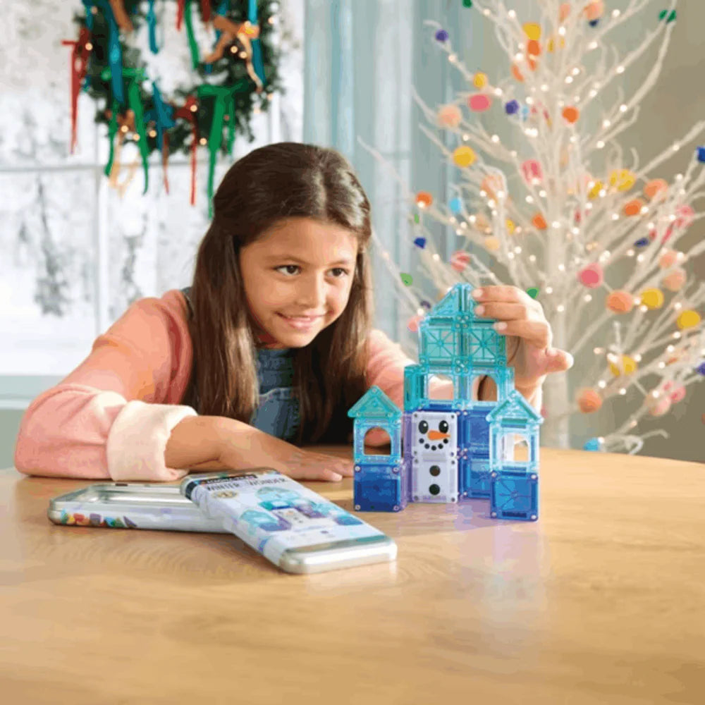 MAGNA-TILES microMAGS Winter Wonder Travel Set 26 Piece Set - Johnco