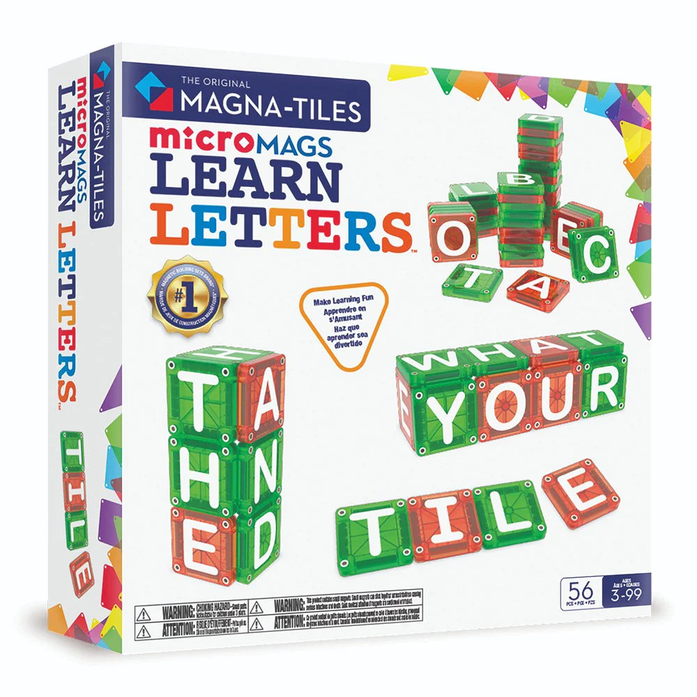 Magna-Tiles MicroMAGS Learn Letters - Johnco Productions