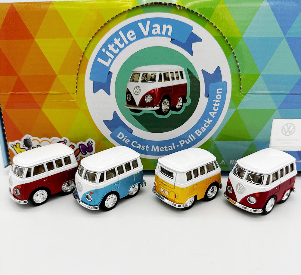 Die Cast Little VW Van 5cm Pull Back - Jack in the Box