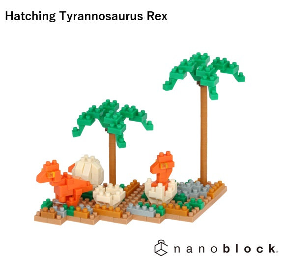 Hatching Tyrannosaurus Rex Nanoblock - Kawada