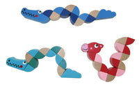 Wooden Jointed Crocodile & Giraffe fidget Toy - Eleganter