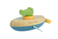 Animal Canoe Pull String Water Bath Toy Crocodile - Kapper Kidz