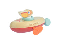 Animal Canoe Pull String Water Bath Toy Pelican - Kapper Kidz