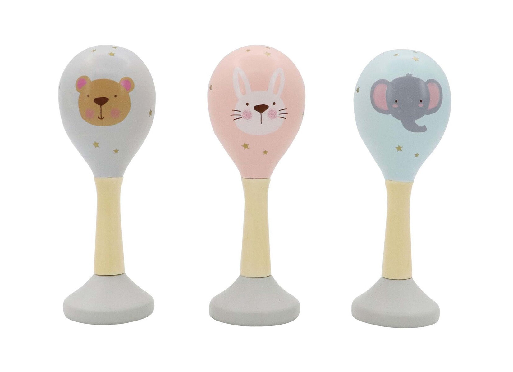 Calm & Brezy Baby Animal Maracca Rattle - Eleganter