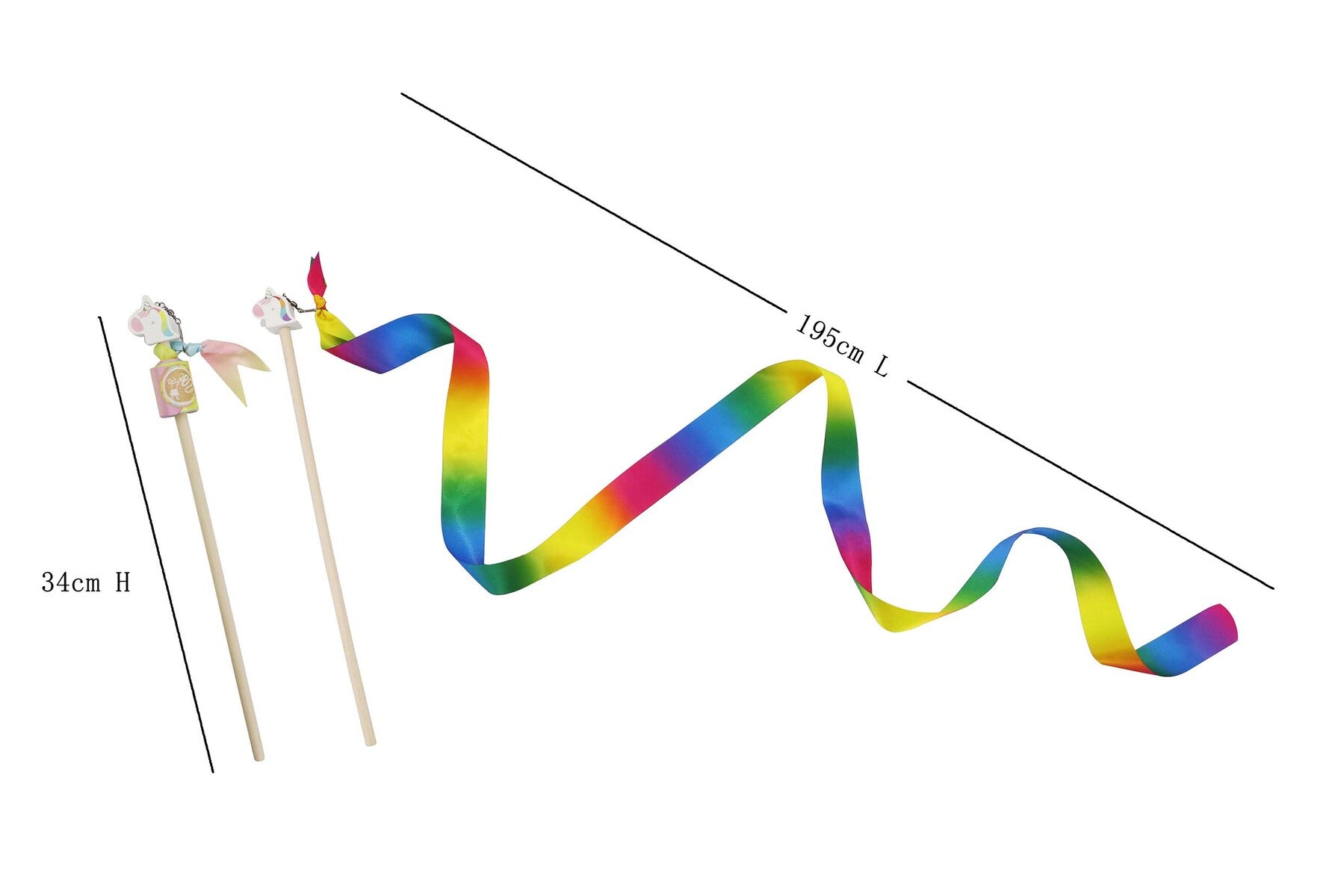 Dance Ribbon Rainbow Unicorn - Kaper Kidz