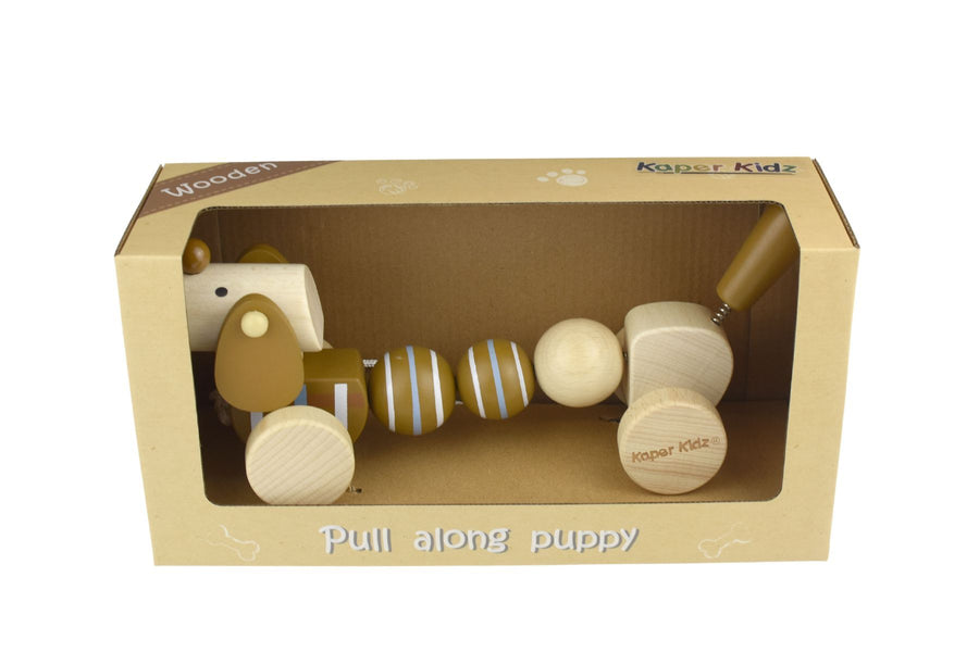Calm & Breezy Pull Along Sausage Dog - Kaper Kidz