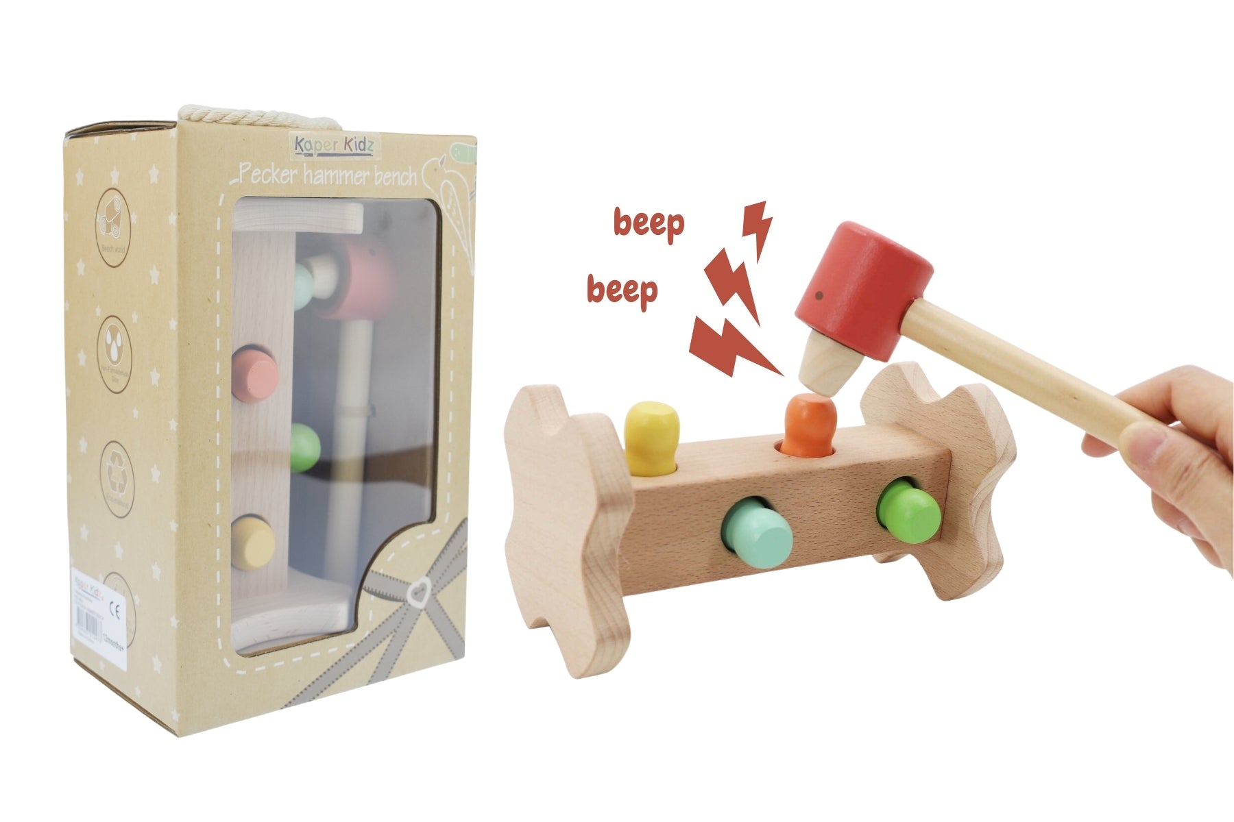 Ecopecker Hammer Bench Kaper Kidz - Eleganter
