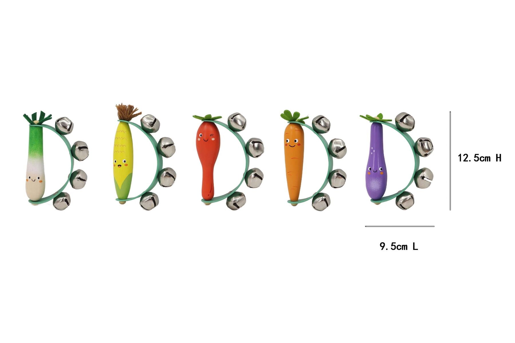 Wooden Vegie Hand Bell - Eleganter