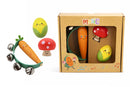 Wooden Veggie 3pc Musical Set - Eleganter