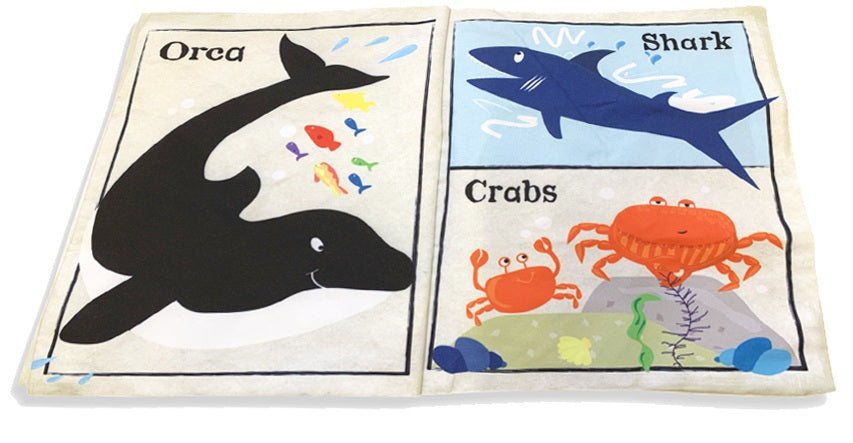 Jo & Nics Crinkly Cloth Book Under the Sea - Mishmashed