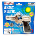 Die Cast Silver Army Cap Gun 14cm - Jack in the Box