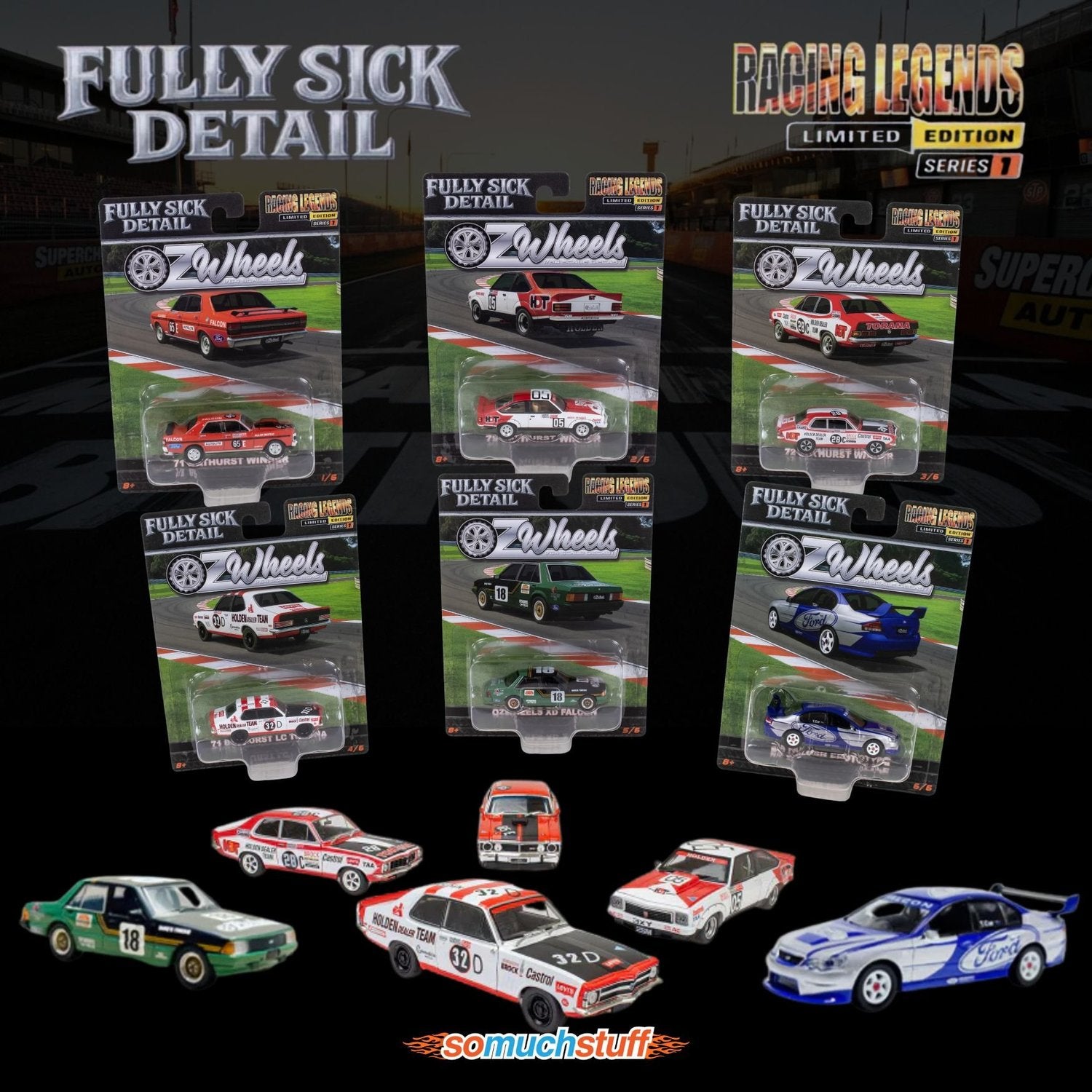 OZ Wheels FSD1 Racing Legends 1:64 scale BA Falcon Prototype - All Brands