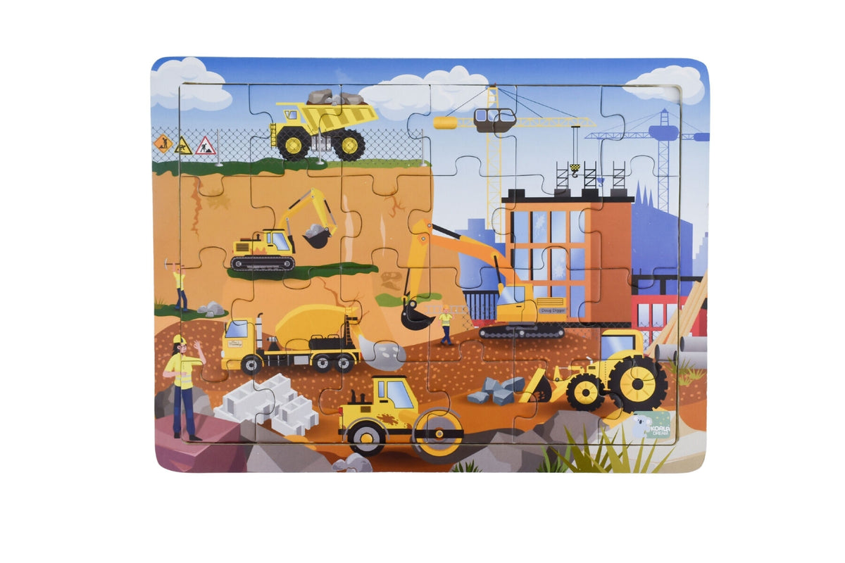 Construction Site Jigsaw Puzzle 24pcs - Eleganter