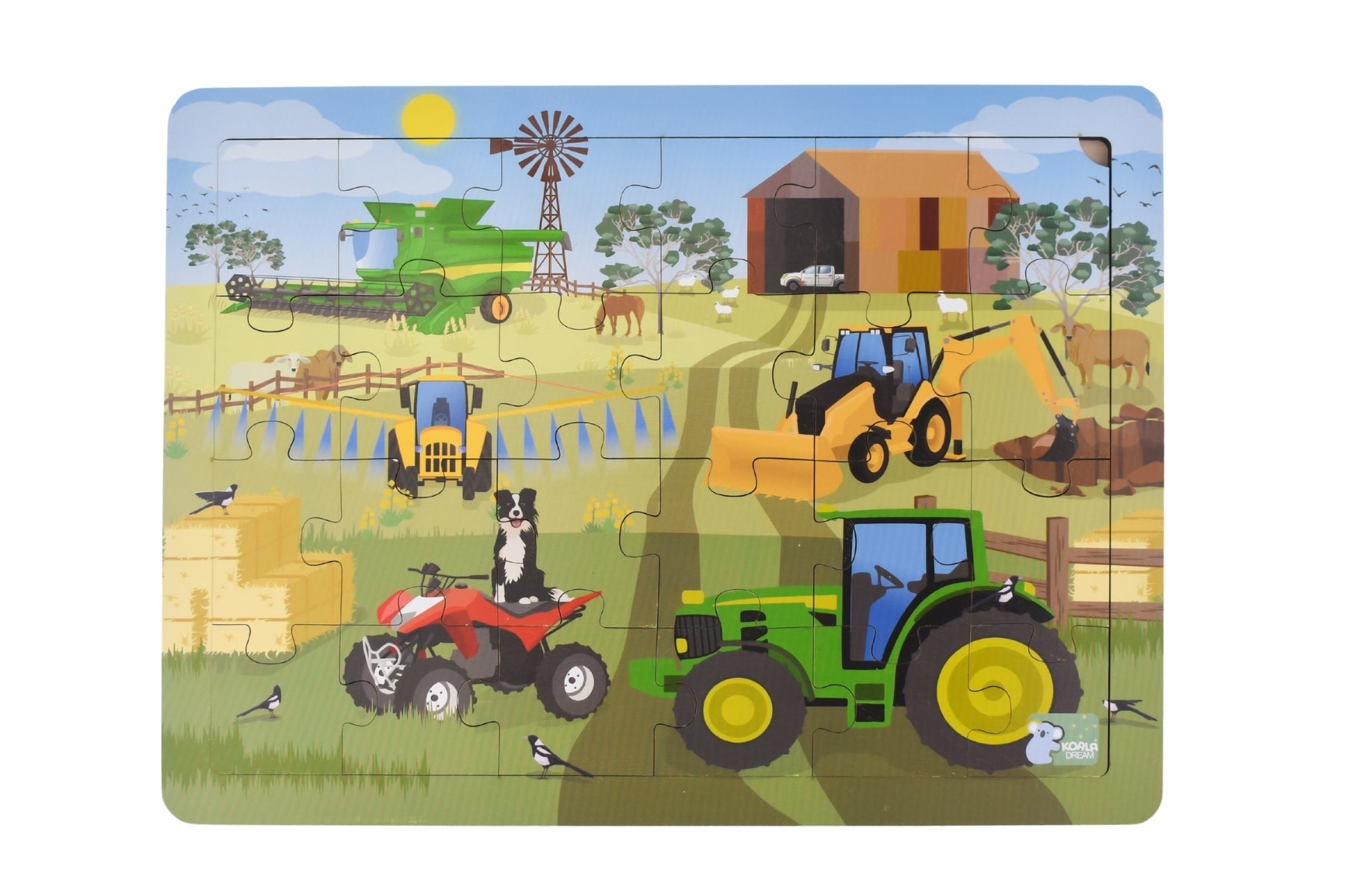 Aussie Farm Vehicles Jigsaw Puzzle - Eleganter Aust.