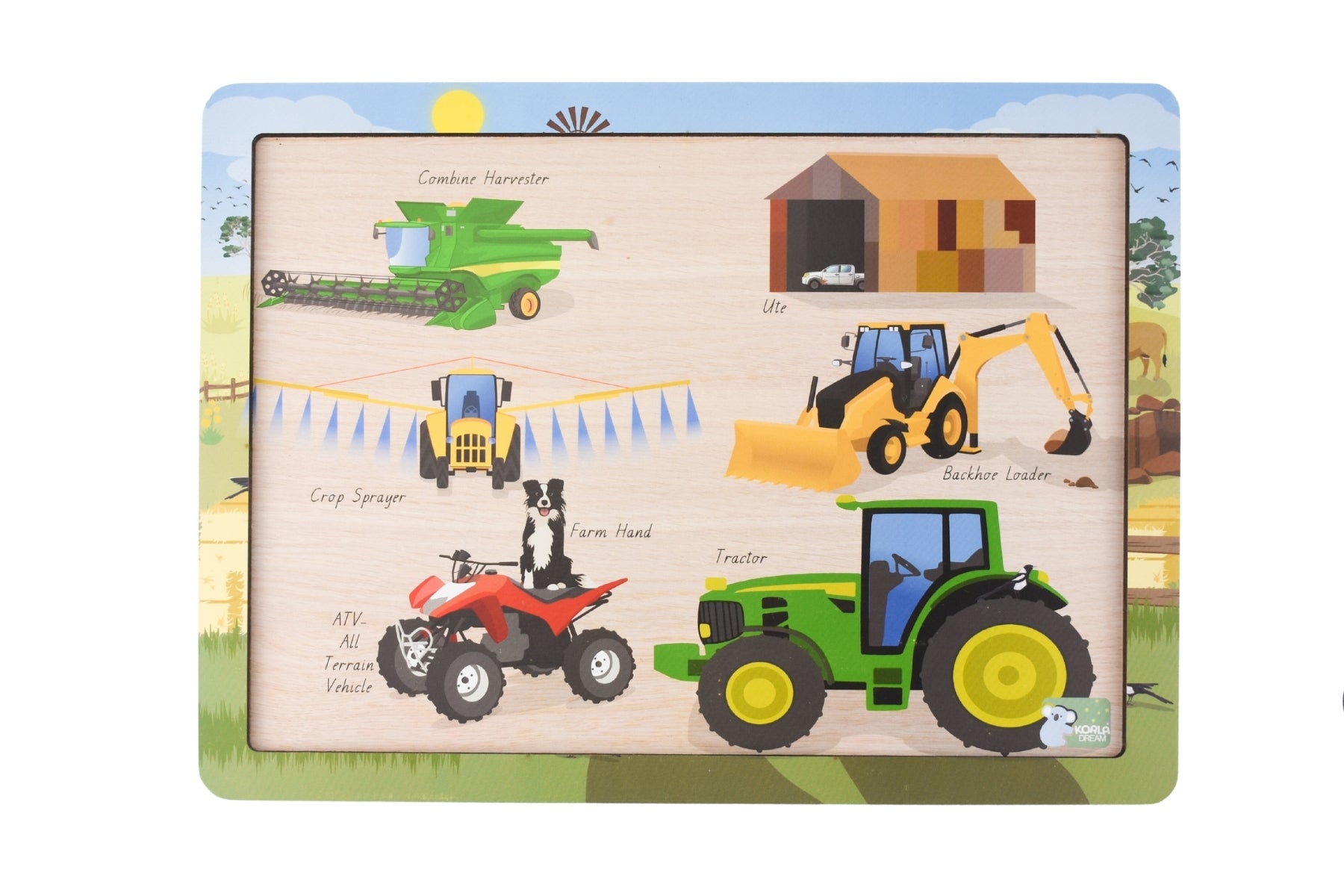 Aussie Farm Vehicles Jigsaw Puzzle - Eleganter Aust.