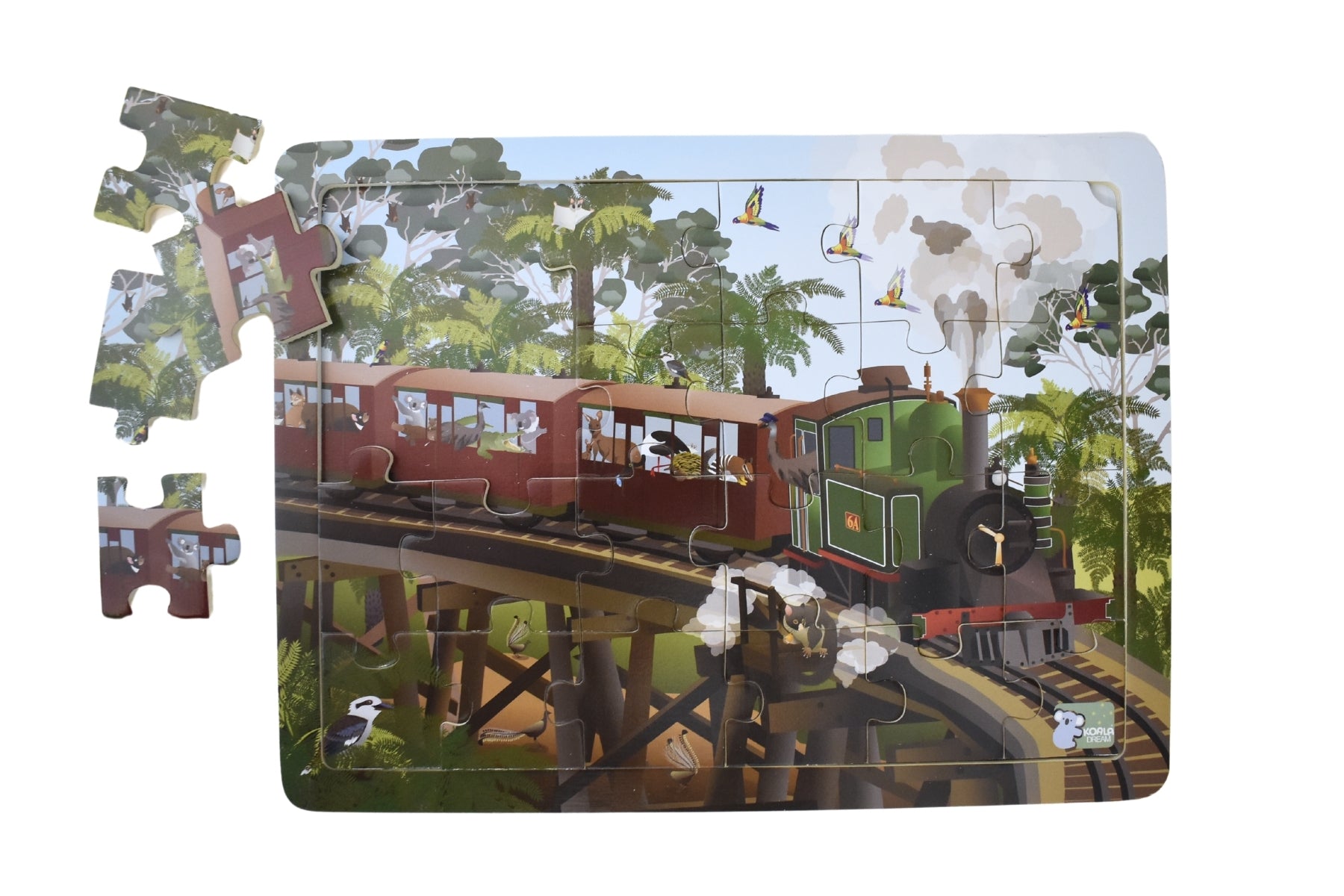 All Aboard Australian Animals Wooden Puzzle Koala Dream - Eleganter