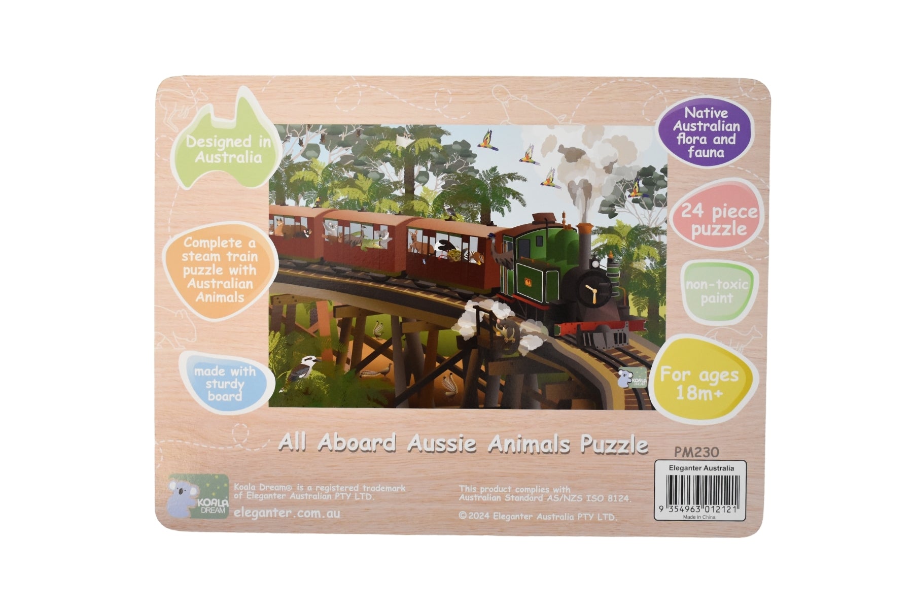 All Aboard Australian Animals Wooden Puzzle Koala Dream - Eleganter
