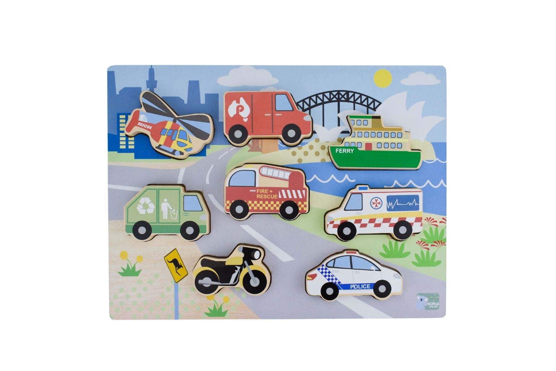 Chunky Puzzle Aussie Transport Vehicles - Koala Dream