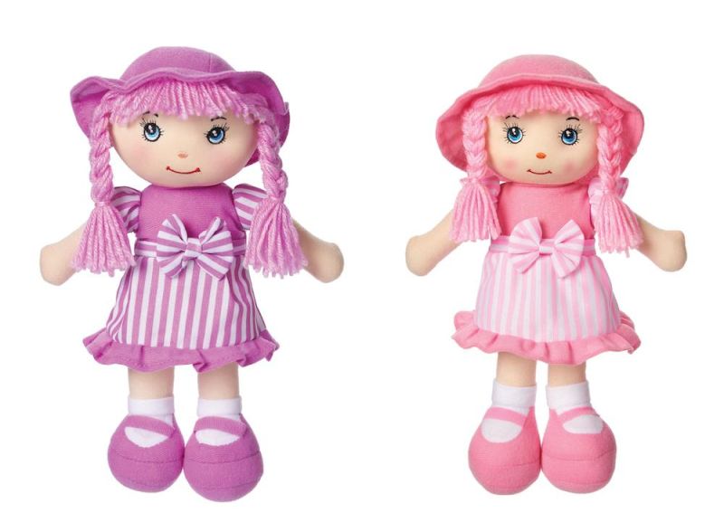 Rag Doll 30cm Two asstd Colours - Rainbow Pacific