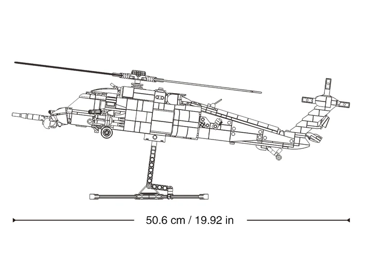 HH-60G-S Pave Hawk Scale 1:35 771 Pcs Sluban - Belta Brands