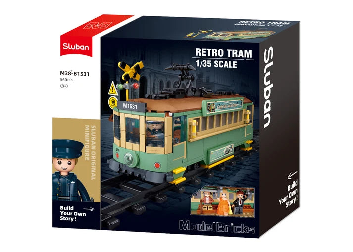 Melbourne Retro Tram Scale 1/35 560 PCS Sluban - Belta Brands