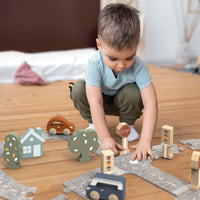 Car Track Puzzle inc. 2 cars - Speedy Monkey