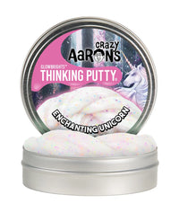Crazy Aarons Thinking Putty 4 inch tin Enchanting Unicorn - Jazwares