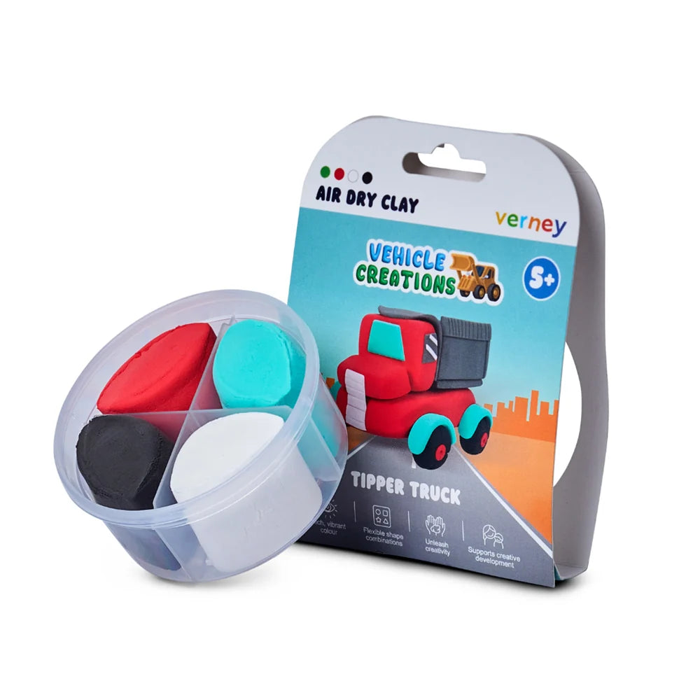Verney Air Dry Clay Vehicle Creations Road Roller - Johnco