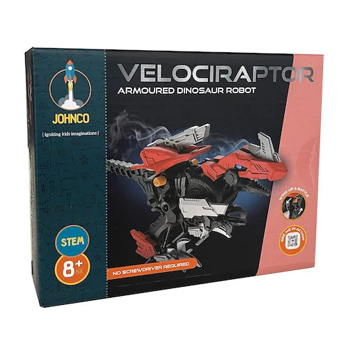 Armoured Dinosaur small Robot Velociraptor - Johnco