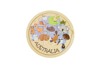 Wooden 9pc Puzzle Australian Animals