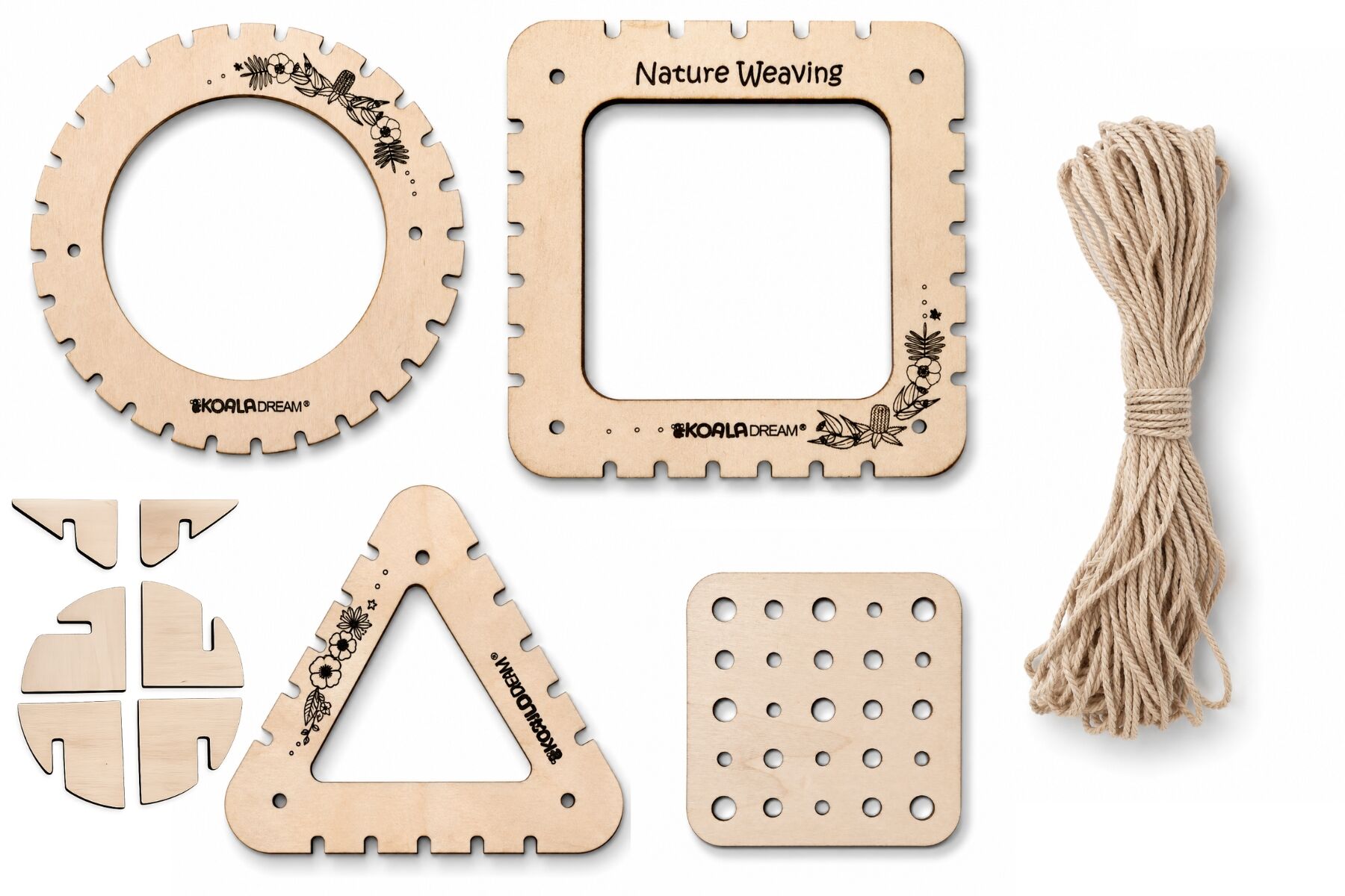 Nature Weaving Shapes Create w/ Flowers & Leaves - Eleganter