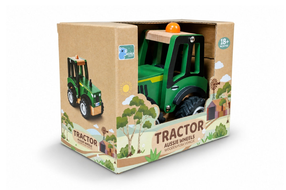 Aussie Wheels Green Tractor - Eleganter