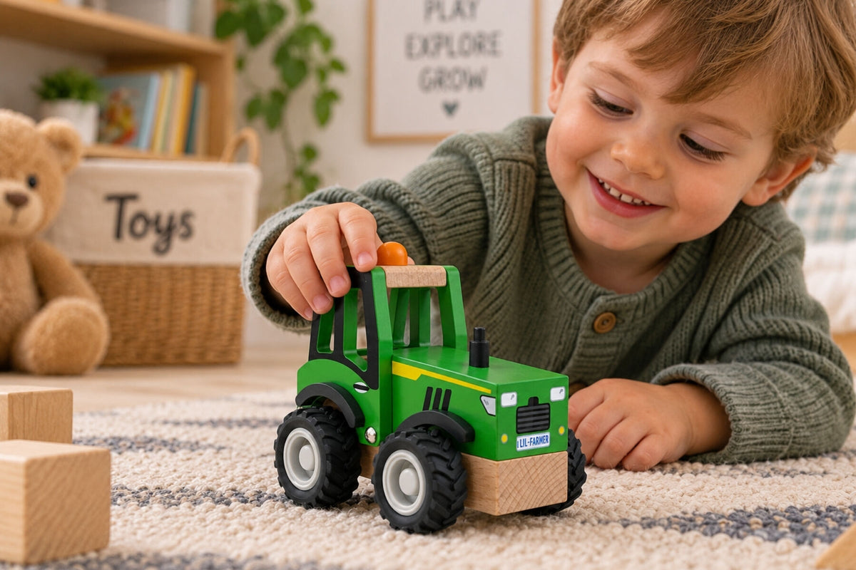 Aussie Wheels Green Tractor - Eleganter